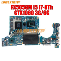 FX505GM Laptop Motherboard For ASUS FX505GM, FX705GM, FX705GM CPU i5-8300H i7-8750H GTX1060 3GB 6GB.