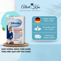 [ Hàng Đức ] Viên uống mivolis Calcium + Vitamin D3 + Vitamin K1 + K2 - nội địa Đức - hộp 30 viên