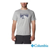 Columbia 哥倫比亞 男款-UPF30涼感快排短袖上衣-灰色 UAE64630GY / S23