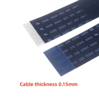 2 10 100 Pcs FPC Flexible Flat Cable FFC 15 PIN 1.0 MM Reverse Opposite 80 150 300 400 500 600 1000 2000 Black for Raspberry Pi