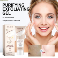 Face Exfoliating Cream Facial Scrub Cleanses Gel Acne Blackhead Treatment Shrink Pores Bright Whitening Skin Care Peeling Gel