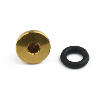 Bike Bicycle Bleed Titanium Screw &amp; ORing forShimano XT SLX Zee Deore LX Durable 8 85mm/10mm Gold/Colorful Finish