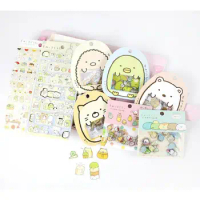 80PCS/Set Sumikko Gurashi PVC Cartoon animal Stickers Planner Scrapbooking Diary Decals Office School student stationery gift