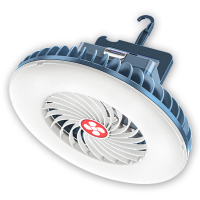 【趣野】C03多功能LED風扇燈 三檔風速 兩段照明 可磁吸吊掛(風扇燈 露營燈 吊掛燈)