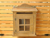 Zakka 鄉村風 仿舊窗型木製信箱 《 附2支鑰匙 》★可愛漂亮★ Zakka'fe