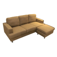 Informa Carvel Sofa L Sectional Fabric - Cokelat