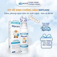 Xịt vệ sinh chống hăm Nipcare giảm kích ứng, mẩn đỏ, ngứa rát do hăm bỉm, bảo vệ, tăng sức đề kháng 