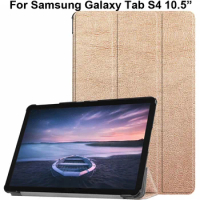 For Samsung Galaxy Tab S4 10.5" T830N T835N Protective Case 3 folds Stand Protector Shell Sleeve for Samsung TabS4 10.5 inch Bag