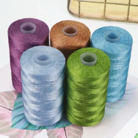 100g/roll 1.5mm Hollow Line Yarn Colorful Nylon Cord Crochet Macrame Rope For DIY Hand-Knitting Cusion Hat Bag Yarn