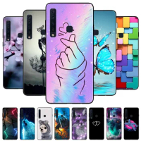 For Samsung A9 2018 Case NEW TPU Silicone Shockproof Cat Phone Cover For Samsung Galaxy A9 A7 2018 A 9 A920 Funda Printing Soft