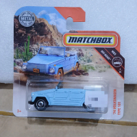 Matchbox 74 Volkswagen Type 181 biru langit short card