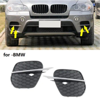 1 Pair Front Bumper Grille Cover Grill Trim for BMW X5 E70 2011-2013 51117222859 51117222860