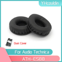 YHcouldin Earpads For Audio Technica ATH-ES88 ATH ES88 Headphone Accessaries Replacement Wrinkled Leather