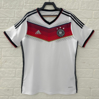 (S-2XL) 2014 Germany Home Stadium Retro Fan Short Sleeve Jersey