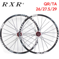 RXR Bicycle Wheels 26 27 5 29 MTB Wheelset Carbon Hub Bike Aluminum Alloy Wheel Set Mountain Bicycle Rims 11 Speed MTB Bike Part
