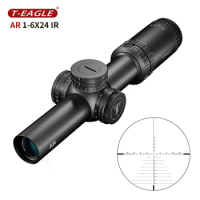 T Eagle HT AR1-6x24IR Tactical Rifle Scope Wide Angle Airsoft Riflescope Hunting Optics Shooting Airgun Sight