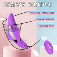 Vibrating Panties 10 Function Wireless Remote Control Rechargeable Dildo Vibrador Strap on Underwear Vibrator for Women Sex Toy