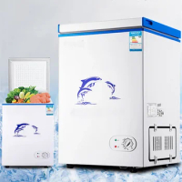 43L Freezer Mini Fridge Vertical Geladeiras Commercial Home Use Deep Cabinet Refrigerators Large Container 220V/50Hz