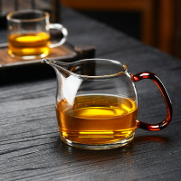 免運 茶壺 茶具 玻璃壺 純色玻璃公道杯日式茶具薄款高硼硅透明小號泡茶過濾茶海分茶器