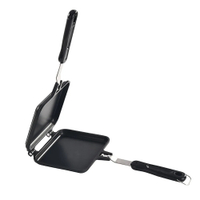 Gas Non-Stick Sandwich Maker Iron Bread Toast Breakfast Machine Waffle Pancake Baking Barbecue Oven 