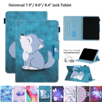 Fashion Wolf Universal 8.0 inch Case Cover For Huawei matepad T8 M3 M5 M6 8.4 8.0 Case for iPad mini 5 4 3 2 Funda Coque Capa