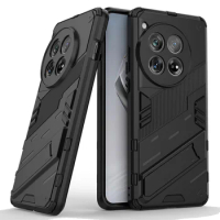 Phone Holder Case For OnePlus 12 Case Anti-knock Hard Armor Full Edge Back Cover For OnePlus 12 5G Case For OnePlus 12 6.82 inch