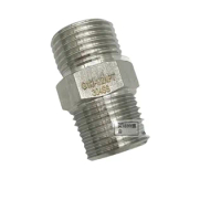 1/2" NPT Male To G BSPP 304 316 Stianless Steel Hex Nipple Pipe Fitting Connector Adapter High Pressure