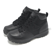 【NIKE 耐吉】休閒鞋 Manoa 男鞋 黑 全黑 靴子 高筒 穿搭(456975-001)