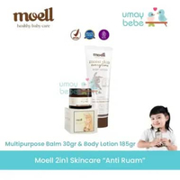 Moell Natural Skincare for Newborn Baby Kids Special Bundling Isi 2 Item BL+BALM