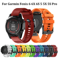 Hot 26 22 20mm Watchband For Garmin Fenix 6 6S 6X 5X 5 5S 3 3HR Forerunner 935 945 Quick Release Strap Smart Watch Band Straps