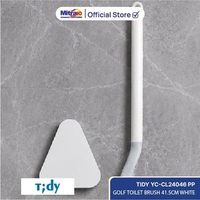 Tidy Sikat Toilet Model Golf YC-CL24046 - Pembersih Kloset Sudut Sulit Putih