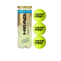 Padel Pro S + ลูกพาเดล (แพ็คละ 3 ลูก) สีเหลือง