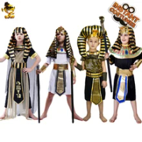 Purim Costume for Kids Egyptian Pharaoh Clothes Costumes Disgusie Halloween Boy's Egypt Priest Costumes for Children's Holidays