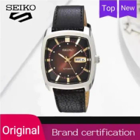 Original SEIKO Watch Snkp27 Series Automatic Self-Wind Mechanical Tonneau Square Multifunctional Lux