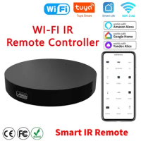 Smart Wifi IR Universal Remote Control With Tuya And Smart Life Home Remote For Air Conditioner TV DVD Via Alexa Google Home