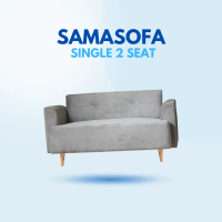SOFA SINGLE 2 SEAT | SAMASOFA | BAHAN BLUDRU TAVOS | 2 DUDUKAN | SINGLE G