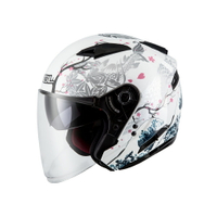 【SOL Helmets】SO-7E開放式安全帽 (浮世繪_白/銀) ｜ SOL安全帽官方商城