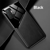 redmy note10s case leather texture car magnetic holder cover for redmi note 10 s 10s note10 pro silicone frame shockproof coque