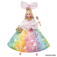 【TAKARA TOMY】Licca 莉卡娃娃 配件 夢境魔法緞帶虹彩花朵禮服(莉卡 55週年)