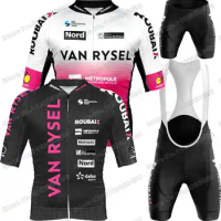 2023 Van Rysel Roubaix Lille Métropole Cycling Jersey Set Men Cycling Clothing Road Bike Shirts Suit Bicycle Bib Shorts MTB Wear