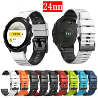 24mm Watch Strap For Suunto 9 D5 Suunto7 Spartan Sport Wrist HR Baro Soft Silicone Wristband Sports Bracelet Smartwatch Bracelet