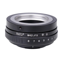 Fusnid M42-FX Tilt Shift Adapter Ring for M42 Mount Lens to for Fujifilm X FX X-T2 X-T1 XM1 XH1 XE2 XE1 360