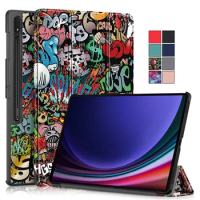 For Samsung Galaxy Tab S9 S8 Ultra 14 6 Inch 2023 Case Fashion Painted Hard PC Back Book Tablet Cover for Tab S9 S8 Ultra Case