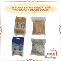 CSR / Choice Sugar Sachet { REPACK } (100s x 5g) - 500g ( White Sugar / Brown Sugar )