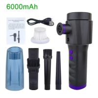 Vacum Cleaner Genggam Pembersih Mobil Laptop 2in1 USB 6000mAh