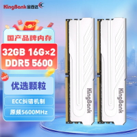 金百達KINGBANK 銀爵DDR5套裝臺式機電腦內存條馬甲單條現貨支持【Snowbelle優選】