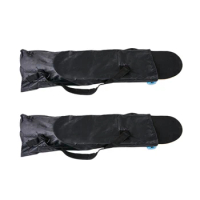 Top!-2Pcs Skateboard Backpack Foldable Adjustable Skateboard Shoulder Bag Skateboard Longboard Carry Bag