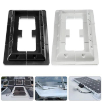 RV Top Roof Solar Panel Mounting Fixing Bracket Kit ABS Supporting Holder with Junction Box for Caravans Camper Yacht Motorhome