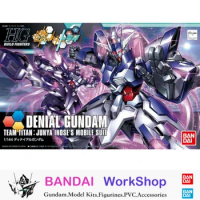 Bandai Original HGBF 1/144 Denial Gundam Action Figure Assembly Model Kit Collectible Gifts