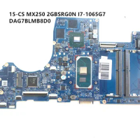 For HP Pavilion 15T-CS300 15T-CS 15-CS Laptop Motherboard DAG7BLMB8D0 With SRGON i7-1065G7 CPU MX250/2GB GPU 100% Working
